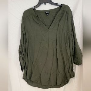 Torrid size 2 olive green tunic